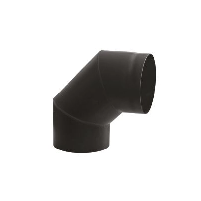 Kolano Ø 220 kominowe stalowe - czarne 2 mm - 90 st.